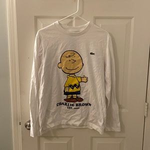 Long sleeve peanuts x Lacoste T shirt